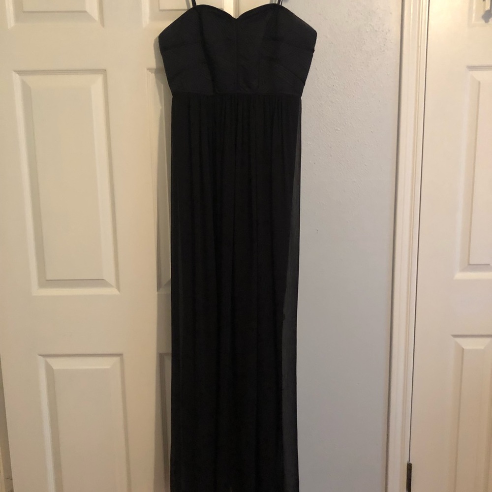 Strapless Long Black Dress